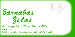 barnabas zilai business card